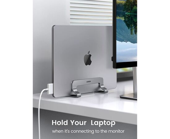 Подставка для ноутбука Ugreen LP258 Vertical Laptop Stand Silver (20471), изображение 7 Подставка для ноутбука Ugreen LP258 Vertical Laptop Stand Silver (20471), изображение 7