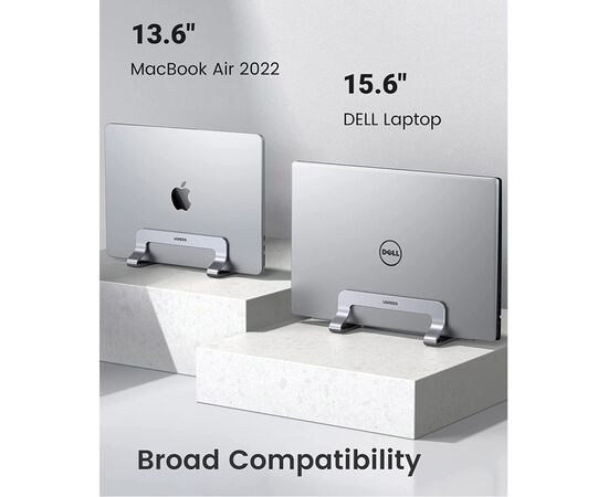 Подставка для ноутбука Ugreen LP258 Vertical Laptop Stand Silver (20471), изображение 8 Подставка для ноутбука Ugreen LP258 Vertical Laptop Stand Silver (20471), изображение 8