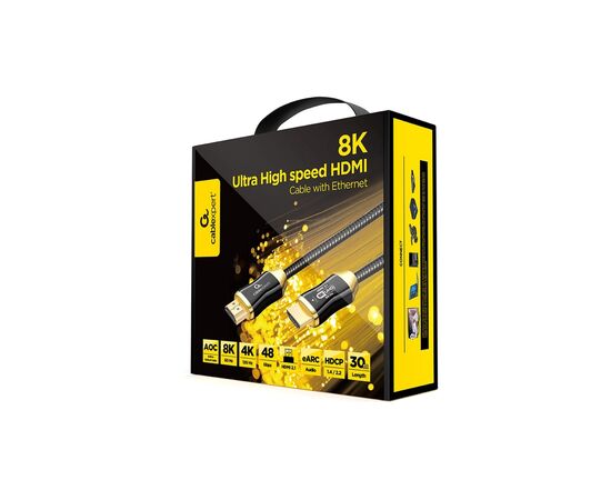 Кабель мультимедийный HDMI M to HDMI M 30.0m V2.1 8K 60Hz/4K 144Hz AOC Cablexpert (CCBP-HDMI8K-AOC-30M-EU), изображение 3 Кабель мультимедийный HDMI M to HDMI M 30.0m V2.1 8K 60Hz/4K 144Hz AOC Cablexpert (CCBP-HDMI8K-AOC-30M-EU), изображение 3