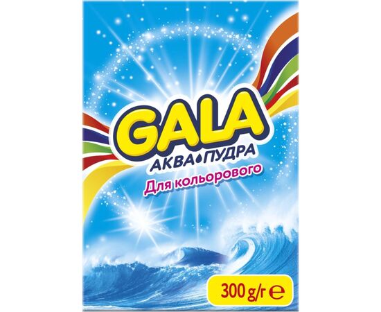 Стиральный порошок Gala Аква-Пудра Морская свежесть для цветного белья 300 г (8006540512159) Стиральный порошок Gala Аква-Пудра Морская свежесть для цветного белья 300 г (8006540512159)