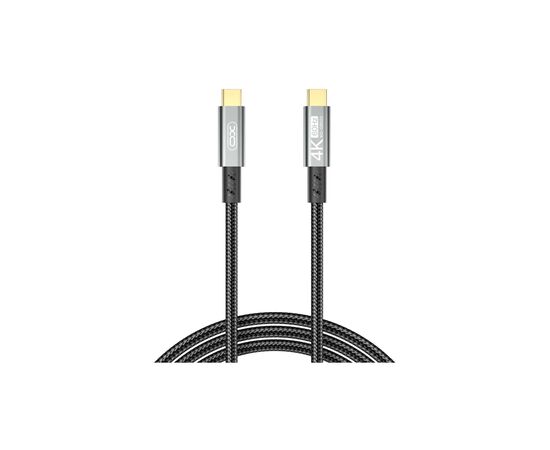 Дата кабель USB-C to USB-C 1.0m 100W PD black XO (GB020-CC.tranish) Дата кабель USB-C to USB-C 1.0m 100W PD black XO (GB020-CC.tranish)