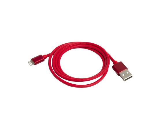 Дата кабель USB 2.0 AM to Lightning 1.0m 2.4A red Patron (CAB-PN-LIGHT-1M-R)
