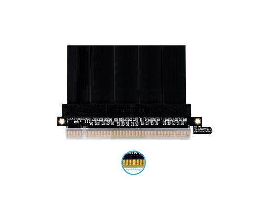 Райзер NZXT 600mm PCIe 4.0 RISER CABLE, Black (G89.PW-PCI-4-60X), изображение 2 Райзер NZXT 600mm PCIe 4.0 RISER CABLE, Black (G89.PW-PCI-4-60X), изображение 2