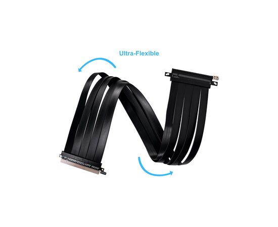 Райзер NZXT 600mm PCIe 4.0 RISER CABLE, Black (G89.PW-PCI-4-60X), изображение 5 Райзер NZXT 600mm PCIe 4.0 RISER CABLE, Black (G89.PW-PCI-4-60X), изображение 5