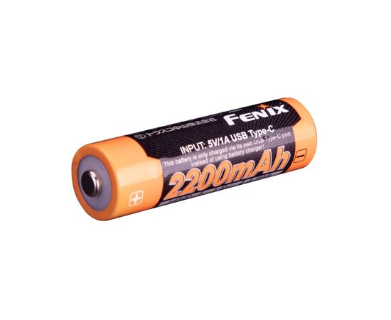 Аккумулятор Fenix 14500 2200 мАг Type-C (ARB-L14-2200U), изображение 2 Аккумулятор Fenix 14500 2200 мАг Type-C (ARB-L14-2200U), изображение 2