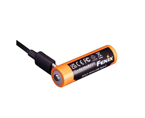 Аккумулятор Fenix 14500 2200 мАг Type-C (ARB-L14-2200U), изображение 5 Аккумулятор Fenix 14500 2200 мАг Type-C (ARB-L14-2200U), изображение 5