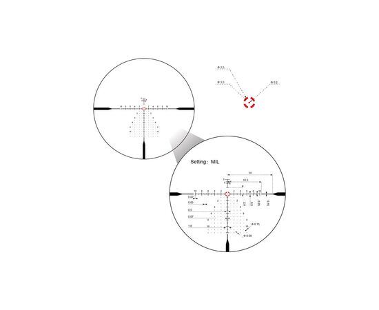 Оптический прицел Vector Optics Continental X10 1-10x28 (34 мм) ED FFP illum. VET-RAR 2 (SCFF-62), изображение 8 Оптический прицел Vector Optics Continental X10 1-10x28 (34 мм) ED FFP illum. VET-RAR 2 (SCFF-62), изображение 8