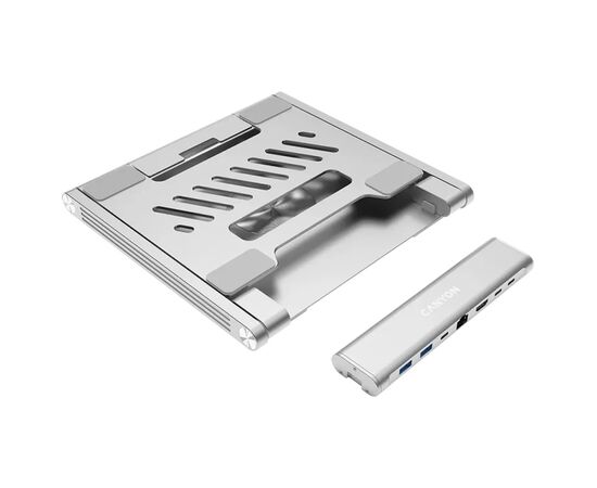 Подставка для ноутбука Canyon Laptop Stand with Detachable Hub OnStand 2 (6-in-1 Hub) (CNS-SDS2), изображение 10 Подставка для ноутбука Canyon Laptop Stand with Detachable Hub OnStand 2 (6-in-1 Hub) (CNS-SDS2), изображение 10