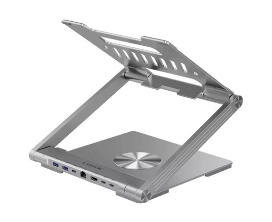 Подставка для ноутбука Canyon Laptop Stand with Detachable Hub OnStand 2 (6-in-1 Hub) (CNS-SDS2), изображение 4 Подставка для ноутбука Canyon Laptop Stand with Detachable Hub OnStand 2 (6-in-1 Hub) (CNS-SDS2), изображение 4
