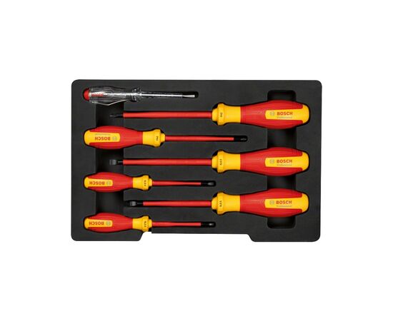 Набор отверток Bosch Professional, (SL/PH), VDE, 7 шт (1.600.A02.NF7), изображение 3 Набор отверток Bosch Professional, (SL/PH), VDE, 7 шт (1.600.A02.NF7), изображение 3