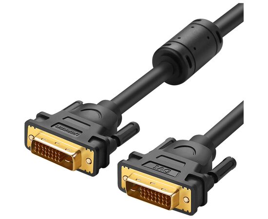 Кабель мультимедийный DVI M to DVI M 3.0m 24+1pin DV101 black Ugreen (11607) Кабель мультимедийный DVI M to DVI M 3.0m 24+1pin DV101 black Ugreen (11607)