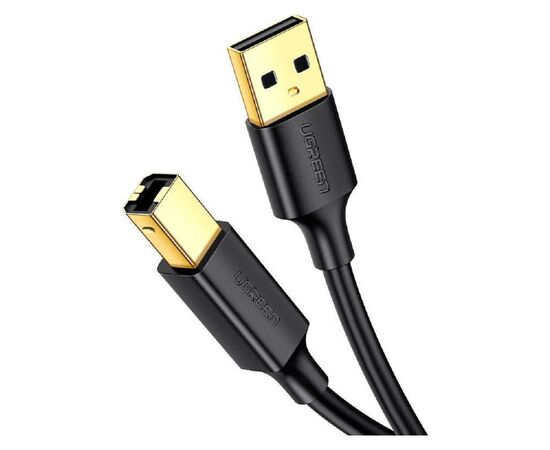 Кабель для принтера USB 2.0 AM/BM 5.0m US135 black Ugreen (10352) Кабель для принтера USB 2.0 AM/BM 5.0m US135 black Ugreen (10352)