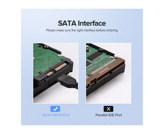 Кабель для передачи данных SATA 3 Data Cable 0.5m 90° corner US217 Black Ugreen (30797), изображение 7 Кабель для передачи данных SATA 3 Data Cable 0.5m 90° corner US217 Black Ugreen (30797), изображение 7