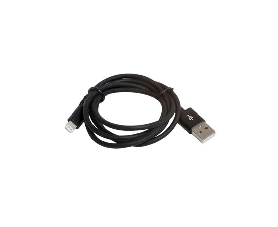 Дата кабель USB 2.0 AM to Lightning 1.0m 2.4A black Patron (CAB-PN-LIGHT-1M-B)