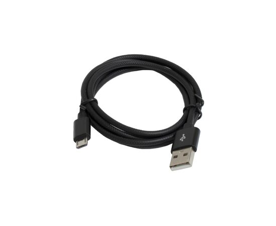 Дата кабель USB 2.0 AM to Micro 5P 1.0m 2.4A black Patron (CAB-PN-USB-MICRO-1-B)