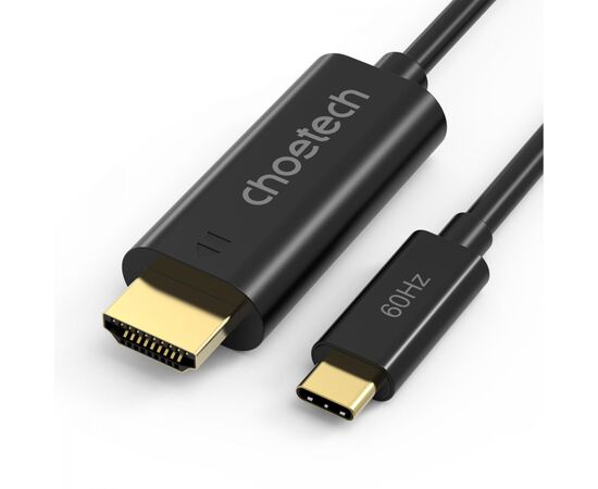 Кабель мультимедийный USB-C to HDMI M 1.8m black Choetech (CH0019-BK-V3) Кабель мультимедийный USB-C to HDMI M 1.8m black Choetech (CH0019-BK-V3)