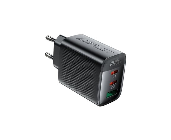 Зарядное устройство Acefast 2xUSB-C + 1xUSB 67W GaN black (6974316284048) Зарядное устройство Acefast 2xUSB-C + 1xUSB 67W GaN black (6974316284048)