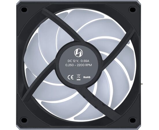 Кулер для корпуса Lian Li Uni Fan CL WIRELESS 120-3, Black (G99.12CL1W3B.00), изображение 4 Кулер для корпуса Lian Li Uni Fan CL WIRELESS 120-3, Black (G99.12CL1W3B.00), изображение 4
