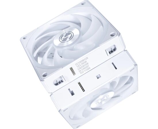 Кулер для корпуса Lian Li Uni Fan CL WIRELESS 120-3, White (G99.12CL1W3W.00), изображение 5 Кулер для корпуса Lian Li Uni Fan CL WIRELESS 120-3, White (G99.12CL1W3W.00), изображение 5