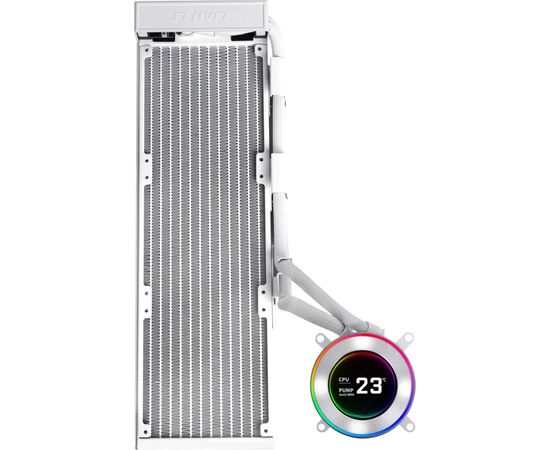 Система жидкостного охлаждения Lian Li HydroShift II LCD-C 360CL, White (G89.GHS2LCD36RW.00), изображение 3 Система жидкостного охлаждения Lian Li HydroShift II LCD-C 360CL, White (G89.GHS2LCD36RW.00), изображение 3