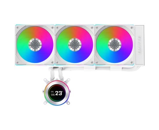 Система жидкостного охлаждения Lian Li HydroShift II LCD-C 360CL, White (G89.GHS2LCD36RW.00)