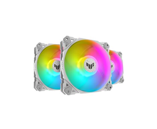 Кулер для корпуса ASUS TUF Gaming TF120 ARGB 3IN1 White (90DA0033-B09030), изображение 2 Кулер для корпуса ASUS TUF Gaming TF120 ARGB 3IN1 White (90DA0033-B09030), изображение 2