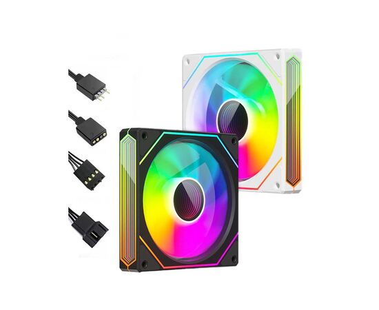 Кулер для корпуса Zezzio PRISM 6 Pro ARGB White, изображение 5 Кулер для корпуса Zezzio PRISM 6 Pro ARGB White, изображение 5