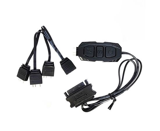 Модуль управління підсвічуванням Zezzio Контролер керування Zezzio ARGB 3-Pin 5V/SATA (Zezzio ARGB controller Sata) (Zezzio ARGB 3-Pin 5V/SATA), зображення 2 Модуль управління підсвічуванням Zezzio Контролер керування Zezzio ARGB 3-Pin 5V/SATA (Zezzio ARGB controller Sata) (Zezzio ARGB 3-Pin 5V/SATA), зображення 2