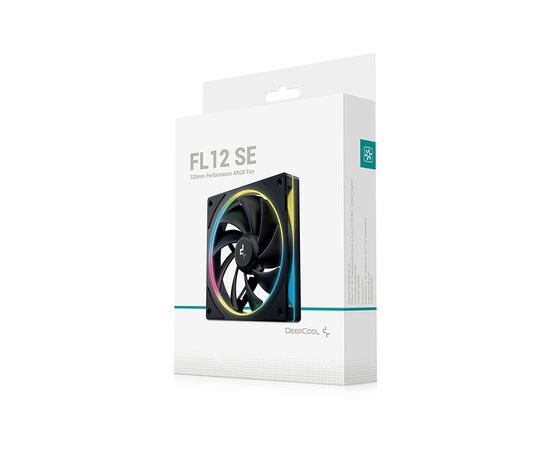 Кулер для корпуса Deepcool Вентилятор Deepcool FL12SE для корпусу 120x120x25мм, HB, 4001900 RPM10, (FL12 SE), изображение 6 Кулер для корпуса Deepcool Вентилятор Deepcool FL12SE для корпусу 120x120x25мм, HB, 4001900 RPM10, (FL12 SE), изображение 6