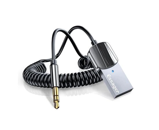 Bluetooth-адаптер Essager Adapter Car Wireless Receiver USB to 3.5mm Car Kit Speaker (EBTEB01-JS0A)