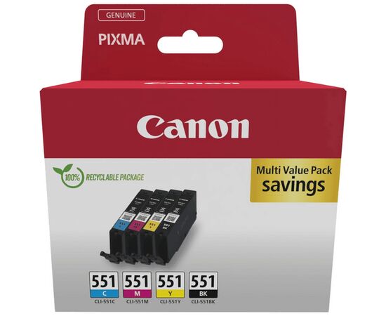 Картридж Canon CLI-551Multipack BK,C,M,Y (6509B015)