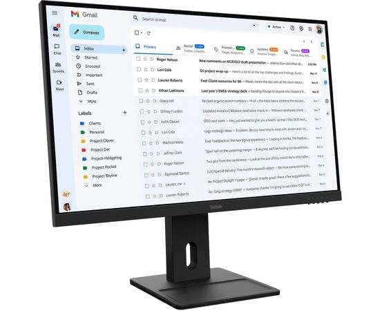 Монитор Lenovo E27-40 (64BCMAT4EU), изображение 2 Монитор Lenovo E27-40 (64BCMAT4EU), изображение 2