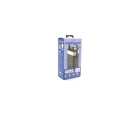 Батарея универсальная Remax 40000mAh, 22.5W, PD+QC, 2*USB+2*Type-C, Gray (RPP-596), изображение 4 Батарея универсальная Remax 40000mAh, 22.5W, PD+QC, 2*USB+2*Type-C, Gray (RPP-596), изображение 4
