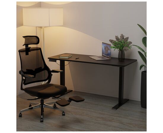 Комп'ютерний стіл Mealux PowerDesk Duo Black (EVO-242 Duo B/B), зображення 5 Комп'ютерний стіл Mealux PowerDesk Duo Black (EVO-242 Duo B/B), зображення 5