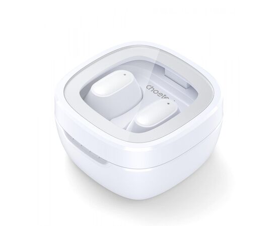 Наушники Choetech TWS Small Cube White (BH-T23-WH), изображение 2 Наушники Choetech TWS Small Cube White (BH-T23-WH), изображение 2