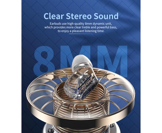 Наушники Choetech TWS Small Cube White (BH-T23-WH), изображение 3 Наушники Choetech TWS Small Cube White (BH-T23-WH), изображение 3