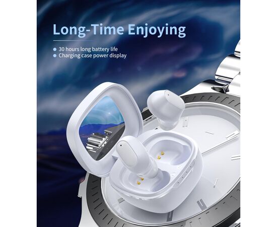 Наушники Choetech TWS Small Cube White (BH-T23-WH), изображение 4 Наушники Choetech TWS Small Cube White (BH-T23-WH), изображение 4