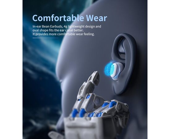 Наушники Choetech TWS Small Cube White (BH-T23-WH), изображение 5 Наушники Choetech TWS Small Cube White (BH-T23-WH), изображение 5