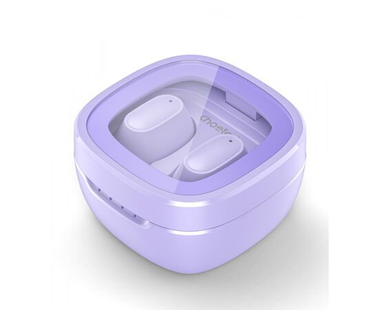 Наушники Choetech TWS Small Cube Purple (BH-T23-PU), изображение 2 Наушники Choetech TWS Small Cube Purple (BH-T23-PU), изображение 2