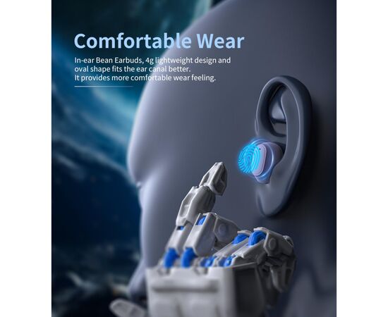 Наушники Choetech TWS Small Cube Purple (BH-T23-PU), изображение 5 Наушники Choetech TWS Small Cube Purple (BH-T23-PU), изображение 5