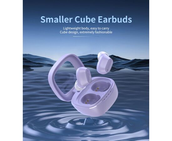 Наушники Choetech TWS Small Cube Purple (BH-T23-PU), изображение 7 Наушники Choetech TWS Small Cube Purple (BH-T23-PU), изображение 7