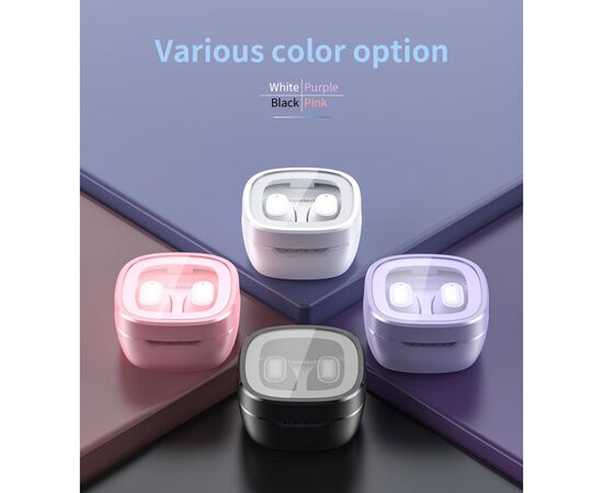 Наушники Choetech TWS Small Cube Purple (BH-T23-PU), изображение 8 Наушники Choetech TWS Small Cube Purple (BH-T23-PU), изображение 8