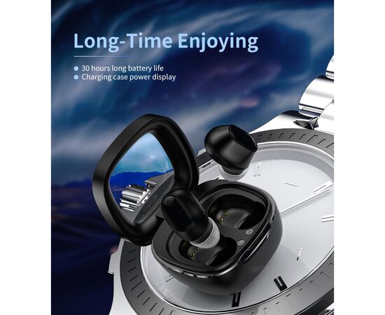 Наушники Choetech TWS Small Cube Black (BH-T23-BK), изображение 4 Наушники Choetech TWS Small Cube Black (BH-T23-BK), изображение 4