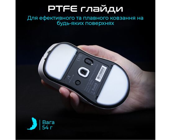 Мишка RAWM ES21 Wireless/Bluetooth Black (ES21.black), зображення 6 Мишка RAWM ES21 Wireless/Bluetooth Black (ES21.black), зображення 6