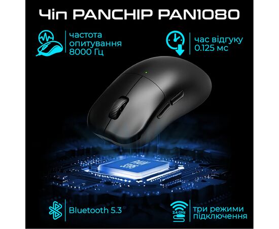 Мишка RAWM ES21 Wireless/Bluetooth White (ES21.white), зображення 3 Мишка RAWM ES21 Wireless/Bluetooth White (ES21.white), зображення 3