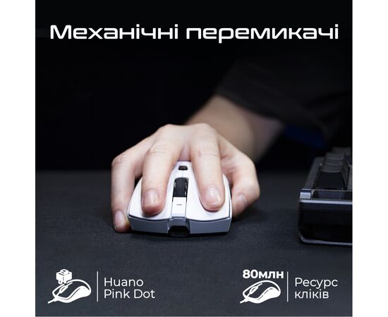Мишка RAWM SA-MH01 Wireless/Bluetooth Black (SA-MH01.black), зображення 4 Мишка RAWM SA-MH01 Wireless/Bluetooth Black (SA-MH01.black), зображення 4