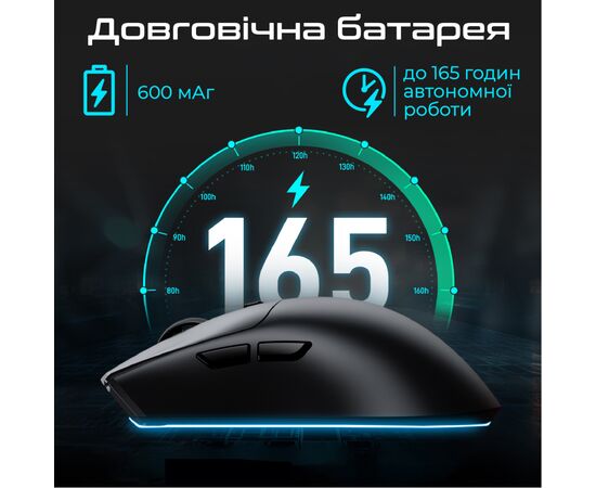 Мишка RAWM SA-MH01 Wireless/Bluetooth Black (SA-MH01.black), зображення 6 Мишка RAWM SA-MH01 Wireless/Bluetooth Black (SA-MH01.black), зображення 6