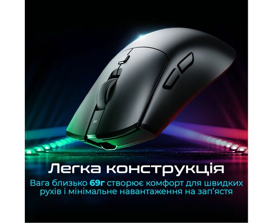 Мишка RAWM SA-MH01Pro Wireless/Bluetooth Black (SA-MH01PRO.black), зображення 5 Мишка RAWM SA-MH01Pro Wireless/Bluetooth Black (SA-MH01PRO.black), зображення 5