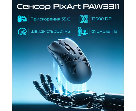 Мишка RAWM SA-SL01C Wireless/Bluetooth White (SA-SL01C.white), зображення 2 Мишка RAWM SA-SL01C Wireless/Bluetooth White (SA-SL01C.white), зображення 2