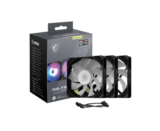 Кулер для корпуса MSI MAG F120 ARGB-3RB, изображение 3 Кулер для корпуса MSI MAG F120 ARGB-3RB, изображение 3